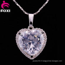 Brillant Big Stone pendentifs en forme de coeur pour les filles